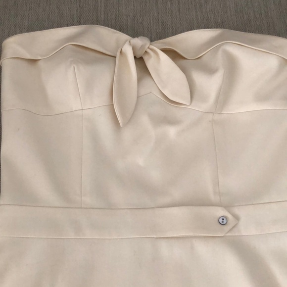 TIBI BRAND WINTER WHITE CHIC STRAPLESS DRESS - Picture 4 of 9